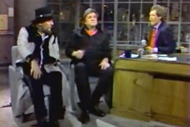 Waylon Jennings and Johnny Cash on David Letterman Waylon Jennings and Johnny Cash on David Letterman